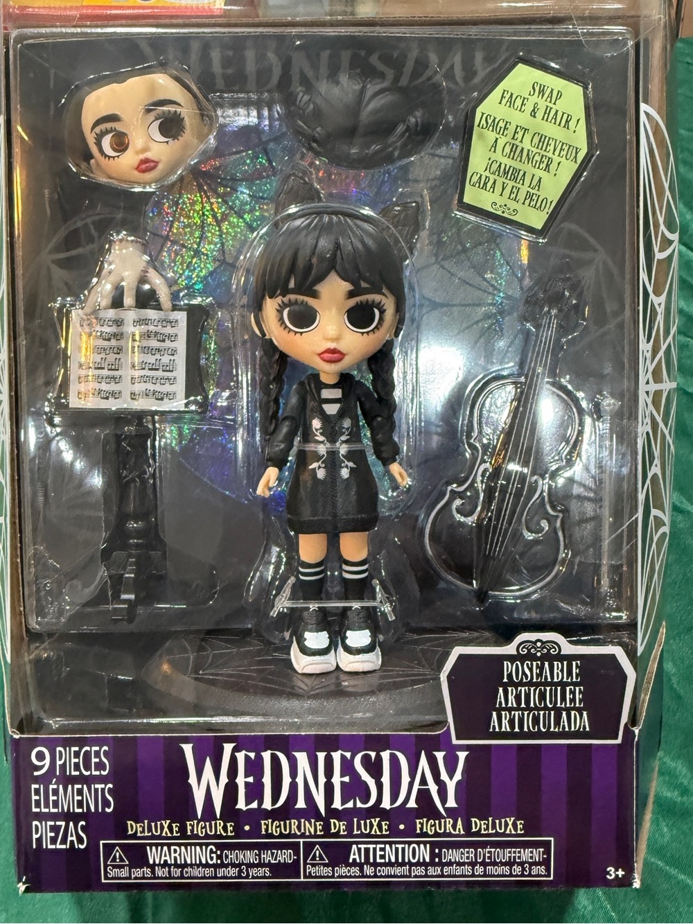 Wednesday Deluxe Poseable Doll - Black